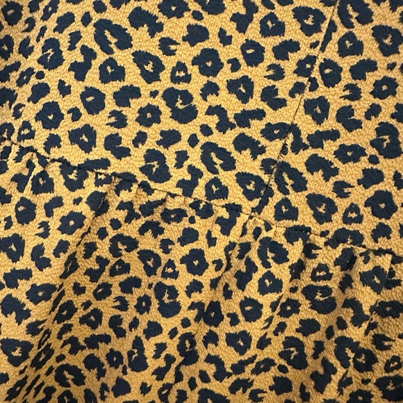 ASOS Design Long Sleeve Tiered Smock Midi Dress In Animal Print - Picture 3 of 6